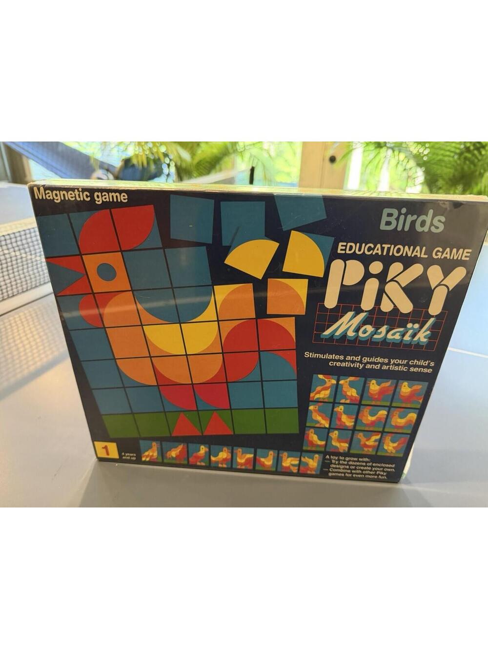 Piky Mosaik Magnetic Educational Game For 4 Years & Up New Sealed RARE Design